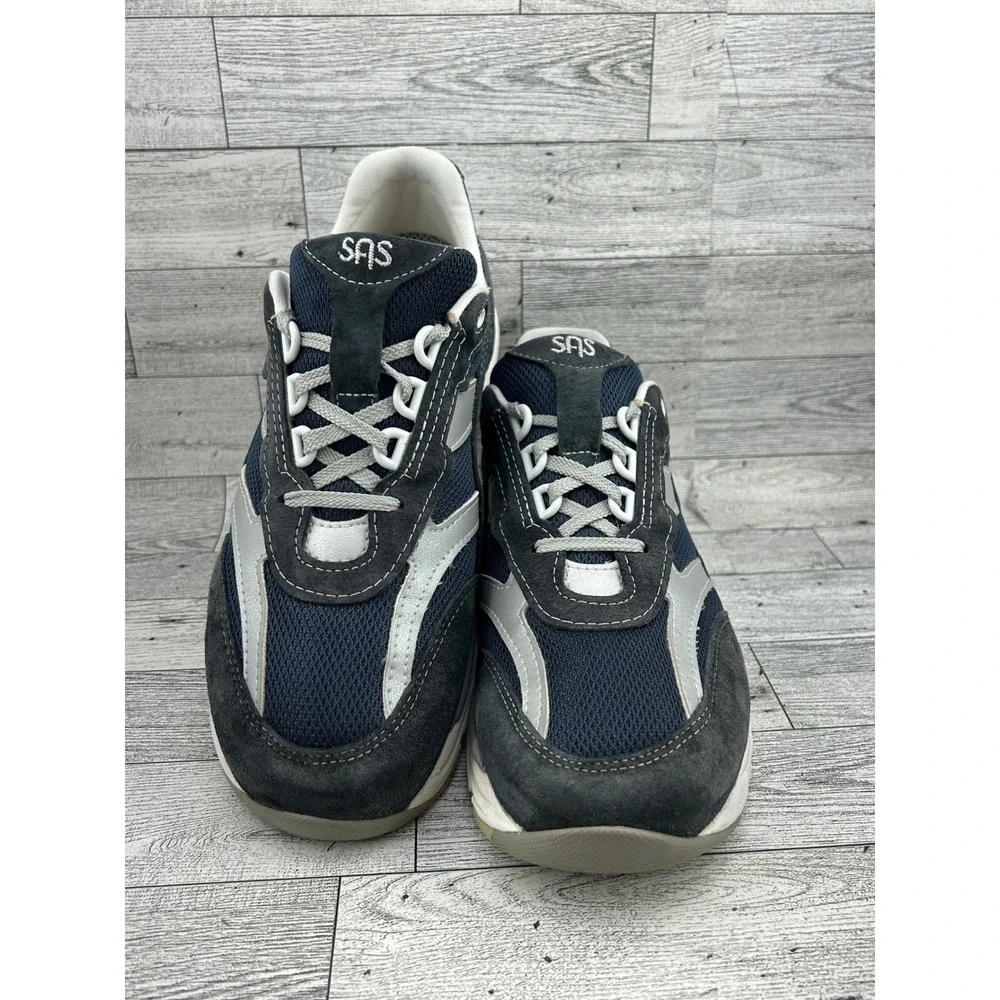 SAS Tour Mesh Navy Silver Walking‎ Shoes Women Sz 9M F9920568 5